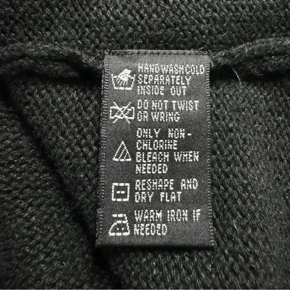 Pierre Cardin Women’s M Linen Button-Front Combo Black Sweater Shirt Jacket - Picture 9 of 10